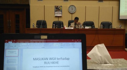 Viva Yoga, Komisi IV DPR RI saat memimpin audiensi WGII dengan Komisi IV DPR RI mengenai RUU KKHE