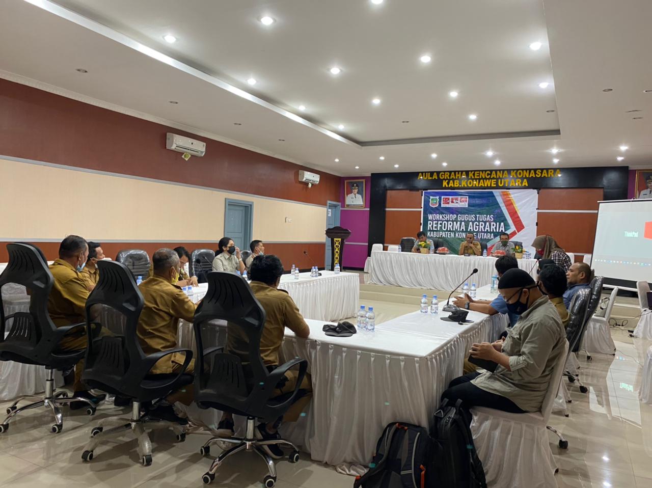 Dorong Percepatan, Pemda Konawe Utara Gelar Workshop Gugus Tugas Reforma Agraria (GTRA)