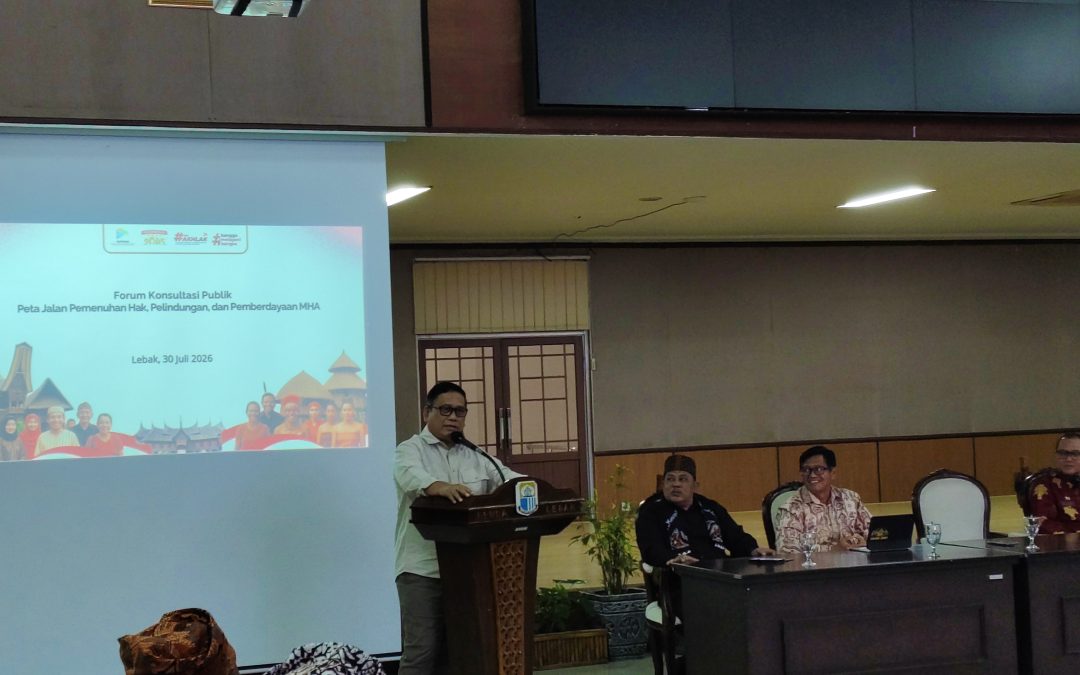 Bappenas Gelar Forum Konsultasi Publik untuk Perkuat Peta Jalan Masyarakat Hukum Adat di Lebak, Banten